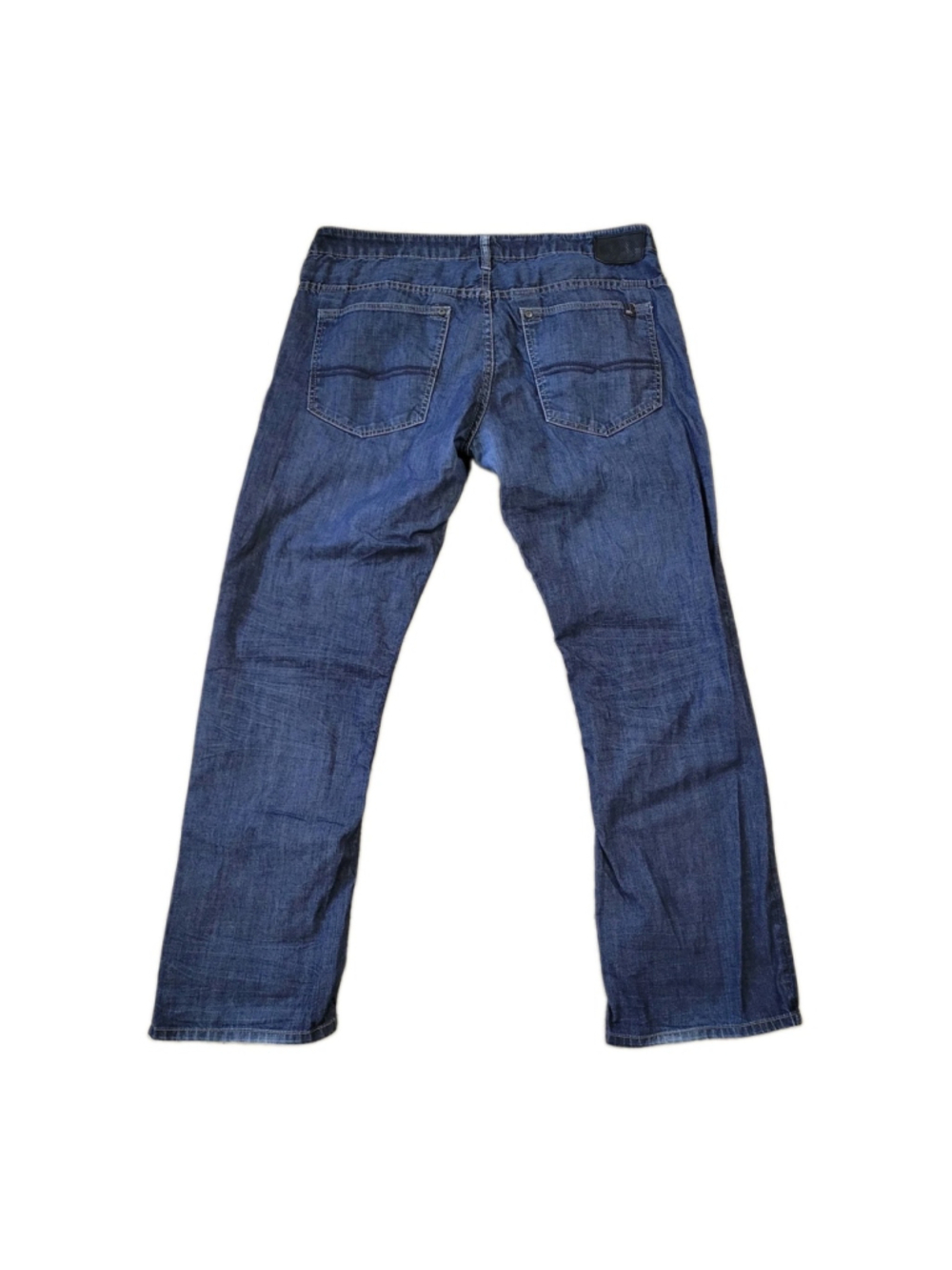 Buffalo David Bitton Straight Six Jeans 36/30 Blue Stretch Button Fly Straight - Picture 2 of 10